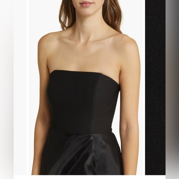 Hutch Ember Strapless Jumpsuit in Black Stretch Crepe/Organza size 6 Sold out - Picture 4 of 13